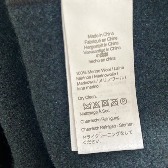 J CREW BLACKWATCH PLAID 100% MERINO WOOL MENS CREW NECK SWEATER IN XL - Picture 4 of 7